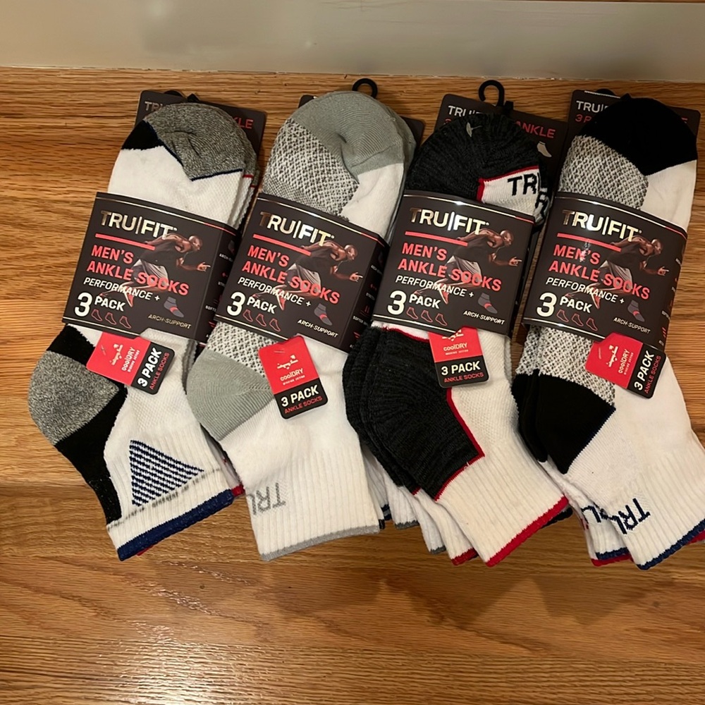 Tru Fit Men’s Ankle Socks